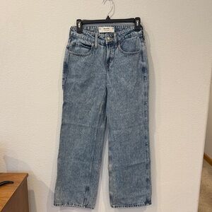 Hollister Light Blue Low-Rise Baggy Jeans